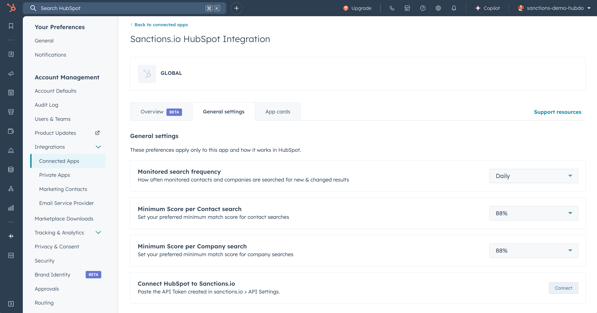 Connect Sanctions API (old)