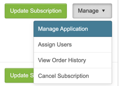 Manage Applications in Settings