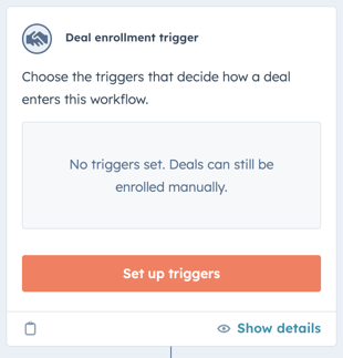 Set triggers