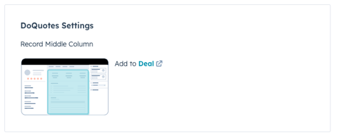 DoQuotes settings - App Cards Middle column view