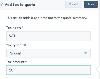 DoQuotes - Add tax to quote