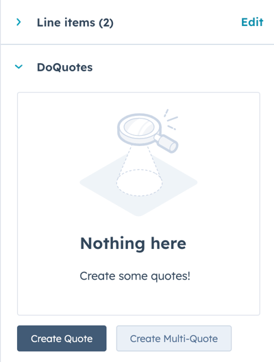 DoQuotes - option to Create Multi-Quote button